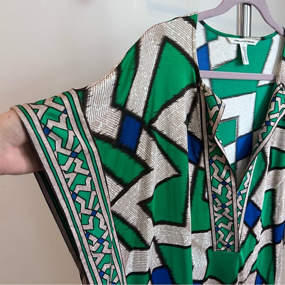 Diane Von Furstenberg Tuvallu Silk blend Geometric Mini Dress - Picture 6 of 12